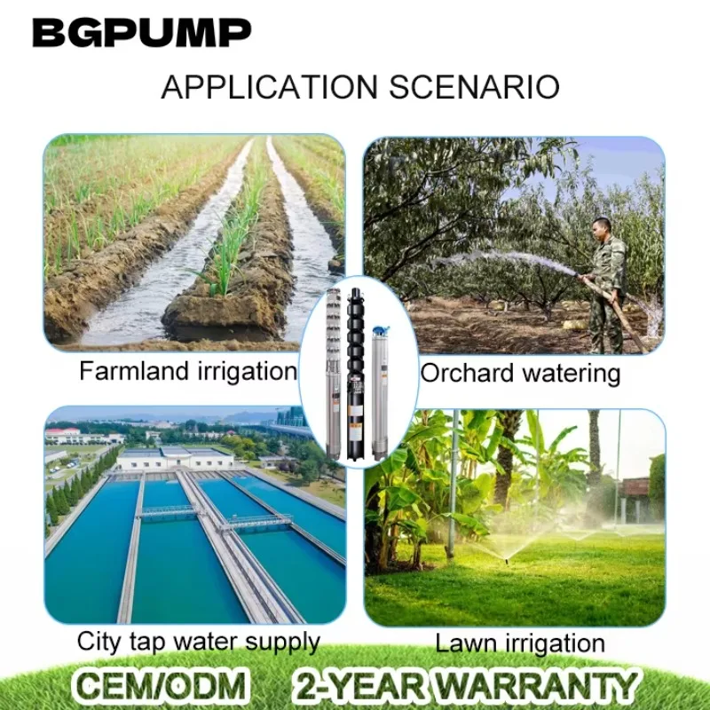 Solar Powered Submersible Water Pumps Dc Auto Switch Solar Water Pump Submersible Borehole Water Pump For Agriculture Irrigation