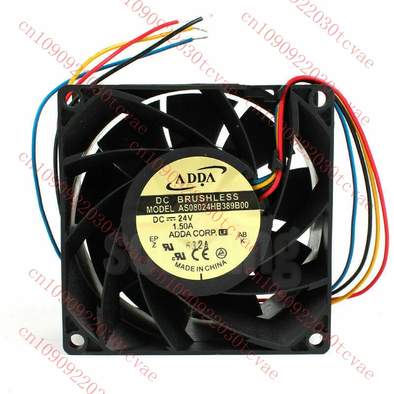 

1pc For ADDA AS08024HB389B00 24V 1.5a 8038 4-wire PWM inverter fan