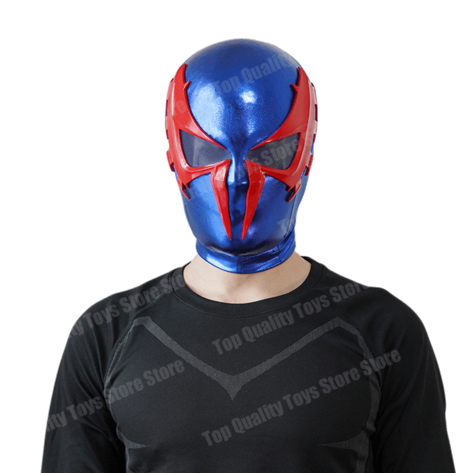 

1:1 Marvel Blue Spider-man 2099 3d Spiderman Mask With Faceshell Customize Cosplay Costume Masks Replica For Man Cool Gift