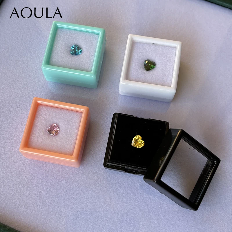 

54 шт., оптовая продажа, дисплей для драгоценных камней, прозрачная пластиковая коробка для хранения драгоценных камней, алмазная партия, коллекция, красочные драгоценные камни, контейнер для бусин