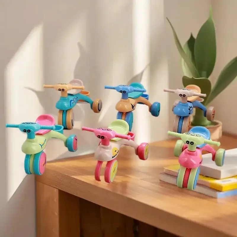 

ПК, реалистичный миниатюрный трехколесный велосипед для кукольного домика, маленькая масштабная модель велосипеда для домашнего декора.