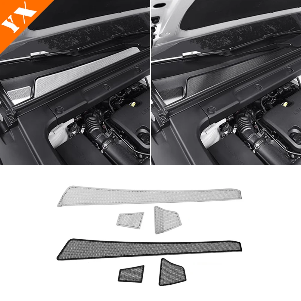 

2024-2026 For Leapmotor C10 Accessories Stainless Black Car Engine Air Intake Cover Automotive Sticker Cover Decoration Frame