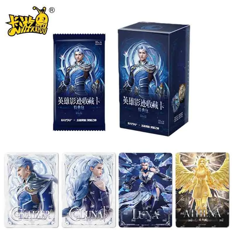 

Коллекционные карточки KAYOU Genuine Honor of Kings: Глава Славы, Героическая Тень, Оригинальная анимационная мультяшная коллекция, сувенирная игрушка, подарок