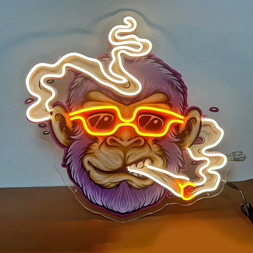 Manufacturer's Direct Sales Neon Sign Cartoon Style Proposal Party Bedroom Mirror LED Holiday Living Room Decoration
