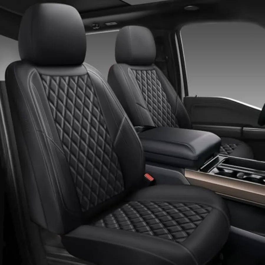 

Premium Leather Car Seat Covers Full Set Universal Fit for Cars Trucks SUVs Waterproof Car Seat Cushion Full Coverage Car Seat