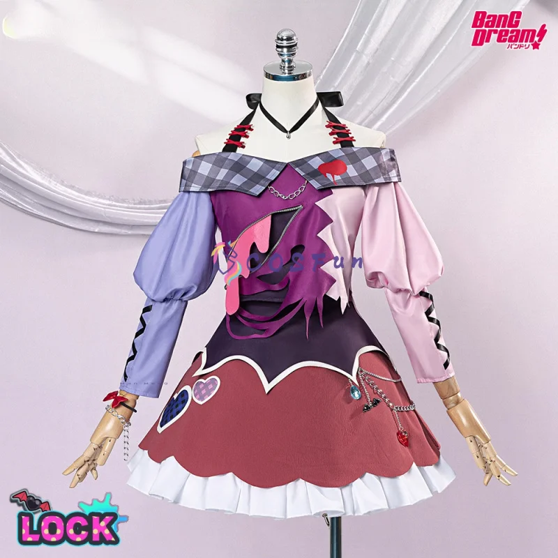 

BanG Dream Asahi Rokka Косплей Костюм Праздничная вечеринка Тематический наряд Креативный праздничный наряд Веселый сбор событий COSFun