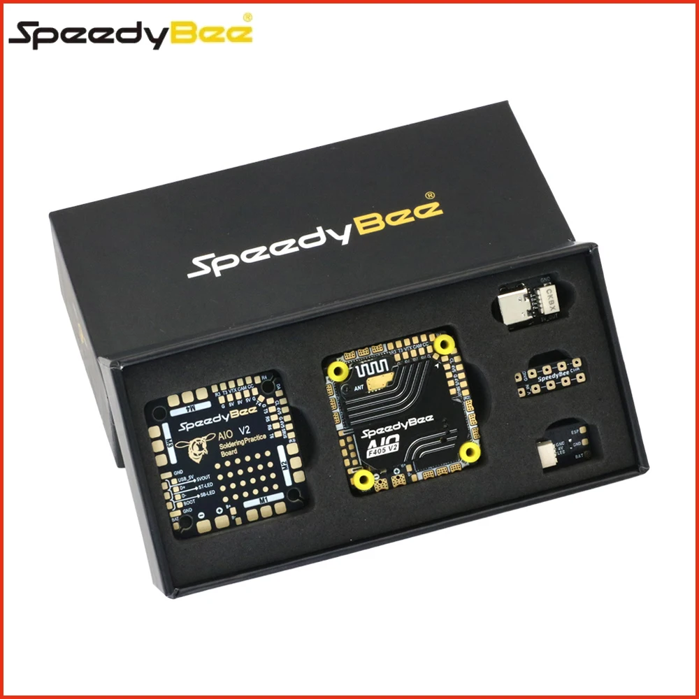 

Полетный контроллер Speedybee F405 AIO V2 35A/40A 3-6S с BEC 5V/9V 1.5A для Betaflight