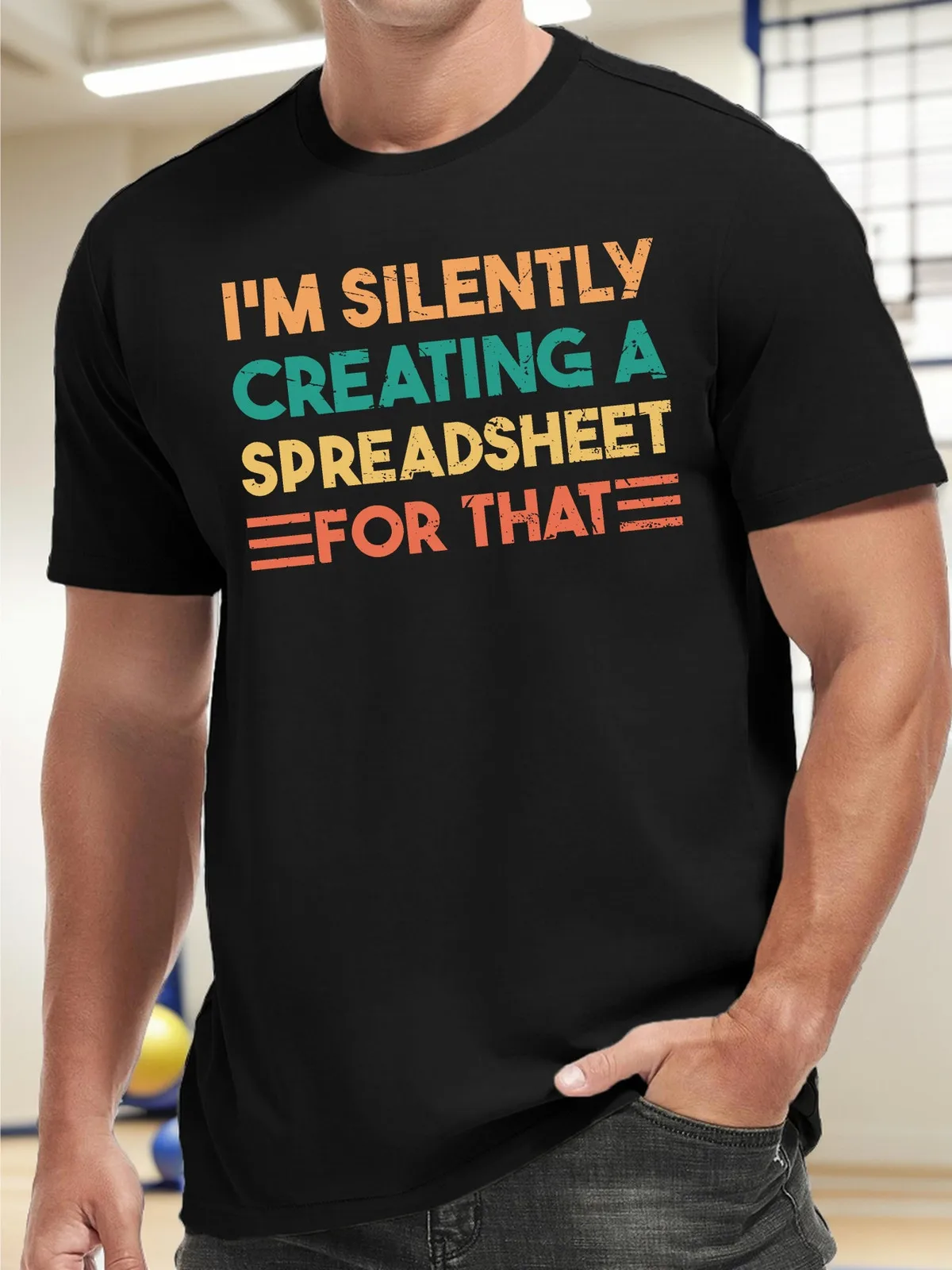 Men'S Casual Crew Neck T-Shirt with 