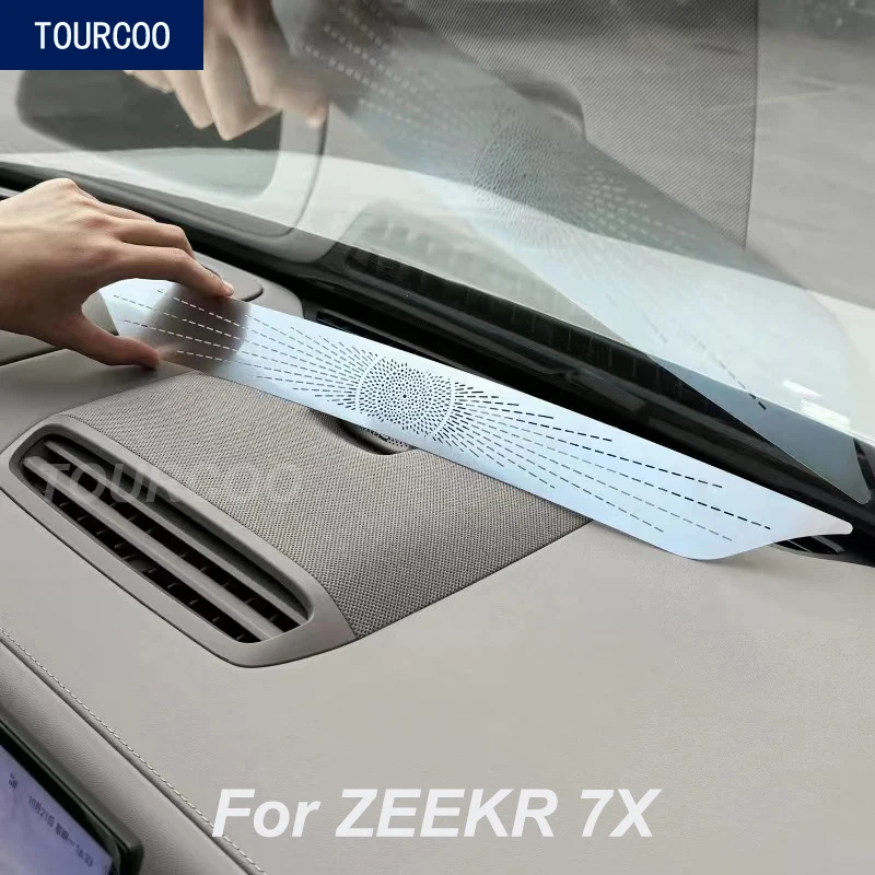

For ZEEKR 7X 25-26 Stainless Steel Interior Dashboard Vent Outlet Decorative Cover Stickers Car Styling Modified Accessories