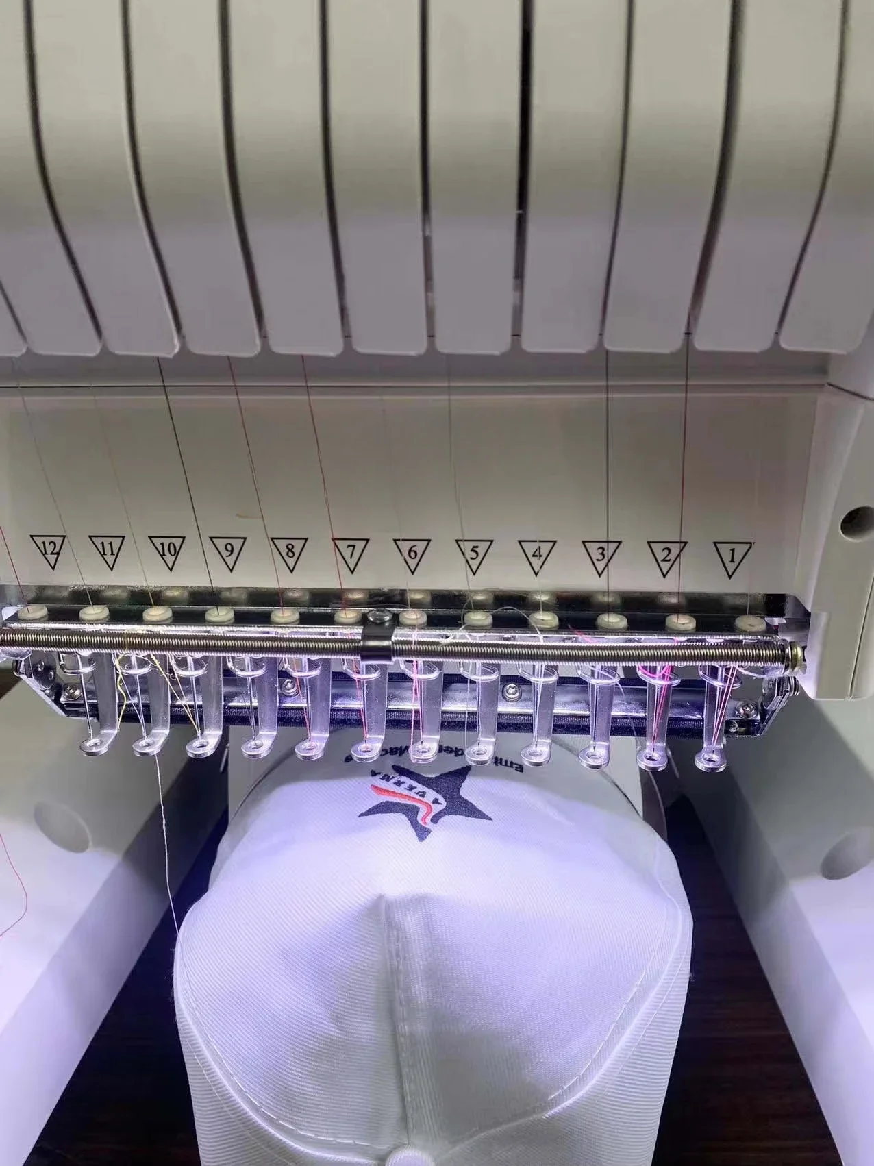 QS-1201S single head computer hat hat embroidery machine computer t-shirt logo label