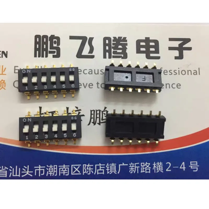 

1pcs/lots Imported Japan CFS-0603TB Toggle Switch 6-position Piano Key Flat SMT 2.54 Pitch