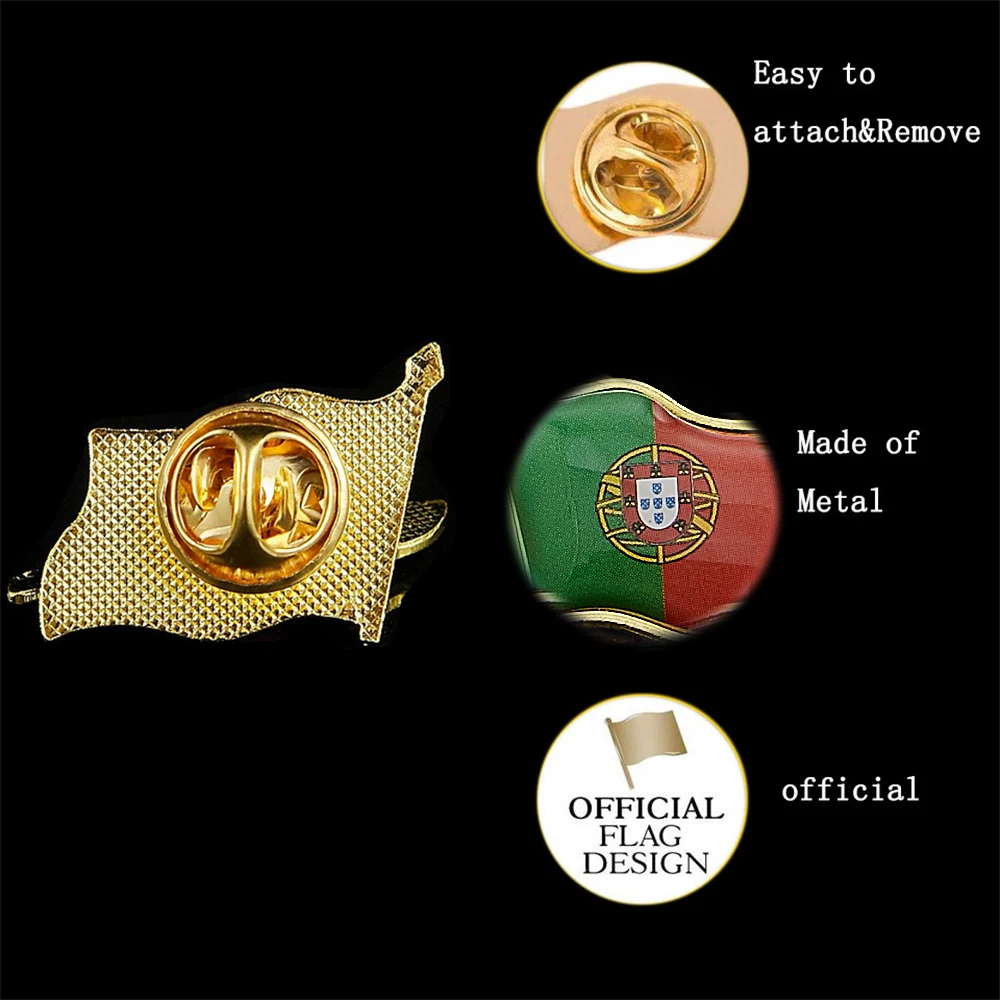 Рисунок 4 - Эмалированный значок с португальским флагом