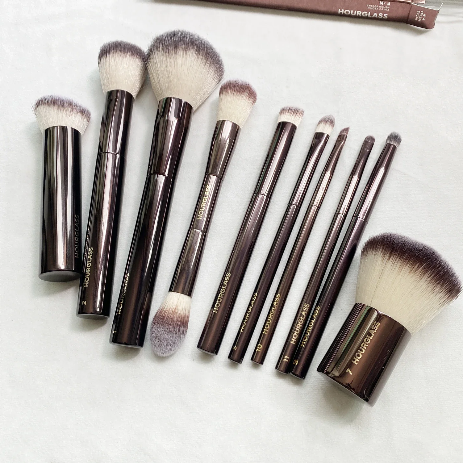 Hourglass Makeup Brush Set Luxury Powder Blush Eyeshadow Crease