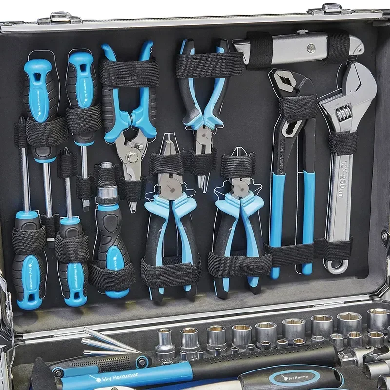 95pcs Auto Repair Tool Set Socket Wrench Set Portable Hand Toolbox Household Tool Set Kit