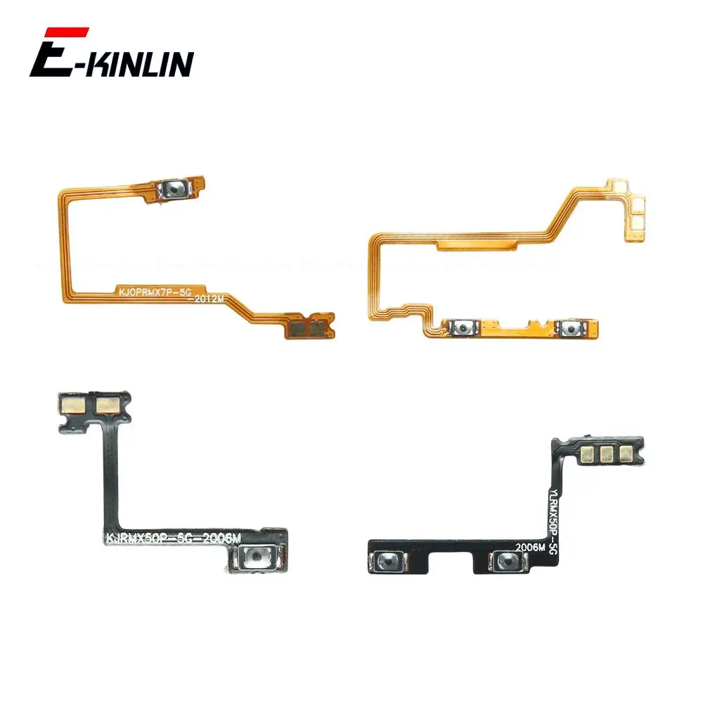 Switch Power ON OFF Key Mute Silent Volume Button Ribbon Flex Cable For OPPO Realme X50 X50m X7 Pro Max 5G Replacement Parts