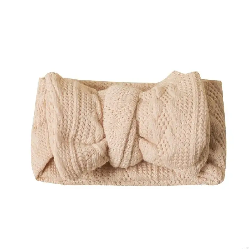 

Q22D Bowknot Hair Bows Elastic Stretchy Wide Headbands Hairband Hairbows Turban Headwraps Hair Accessories for Kids Toddler