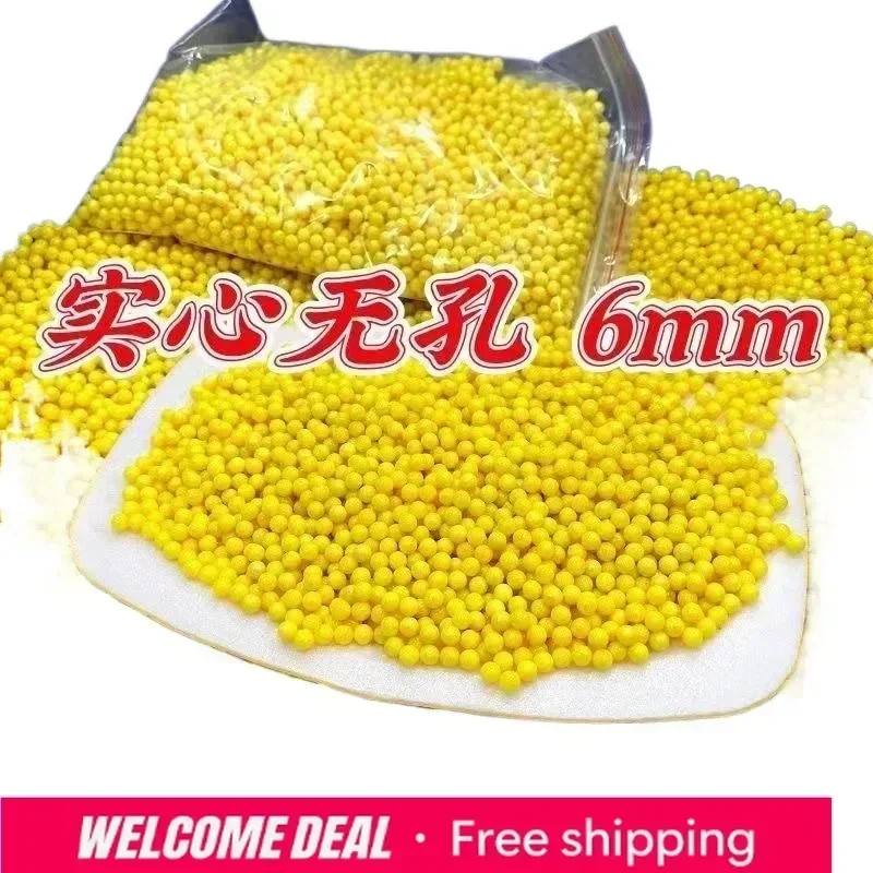 2026 2000pcs Plastic Ball Toy Gun Bullet 6mm Children's Toy Plastic Bullet Super Hard Bullet Solid Bullet Yellow