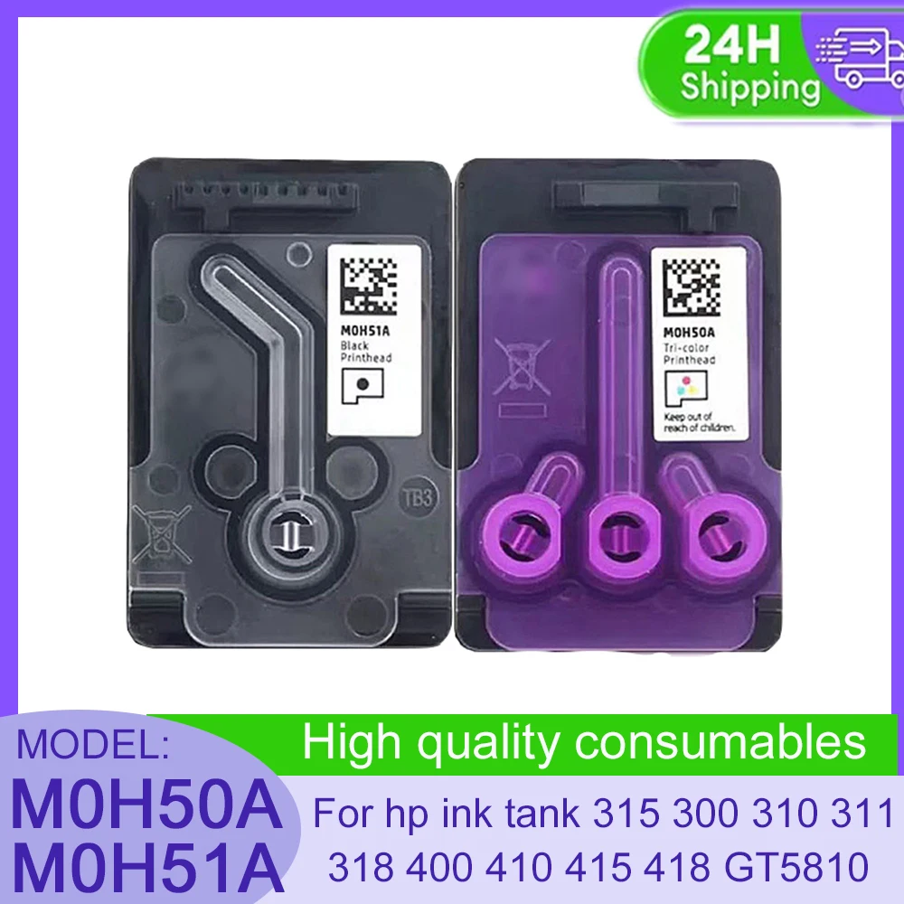 

Vilaxh Printhead M0H50A M0H51A M0H50A M0H51A For hp ink tank 315 300 310 311 318 400 410 415 418 For HP GT5810 GT5820 Print Head