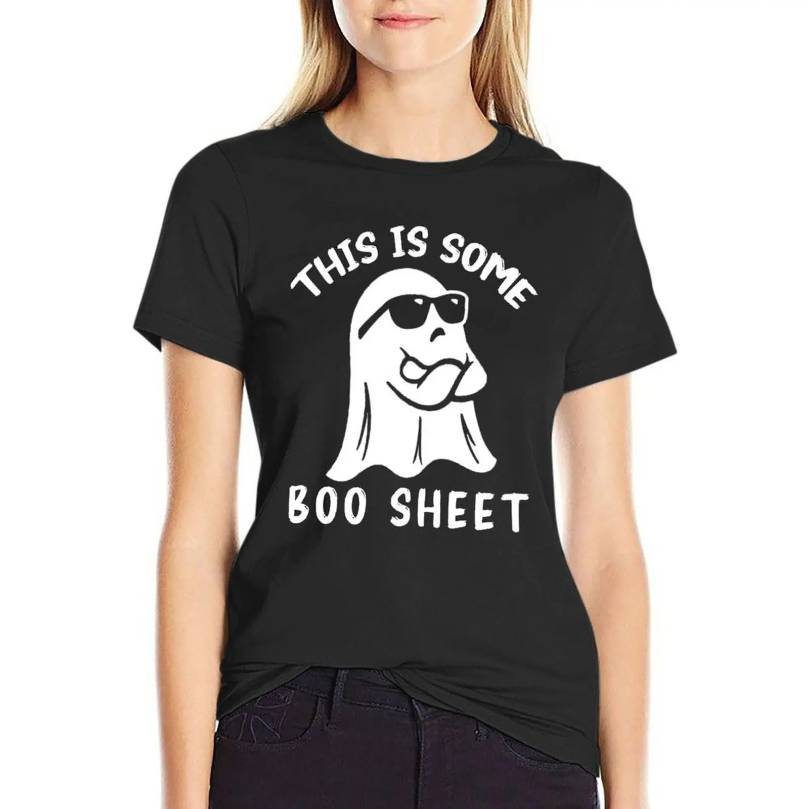 

This is some Boo Sheet T-Shirt Short sleeve tee customizeds sublime hippie clothes white t shirts for Women
