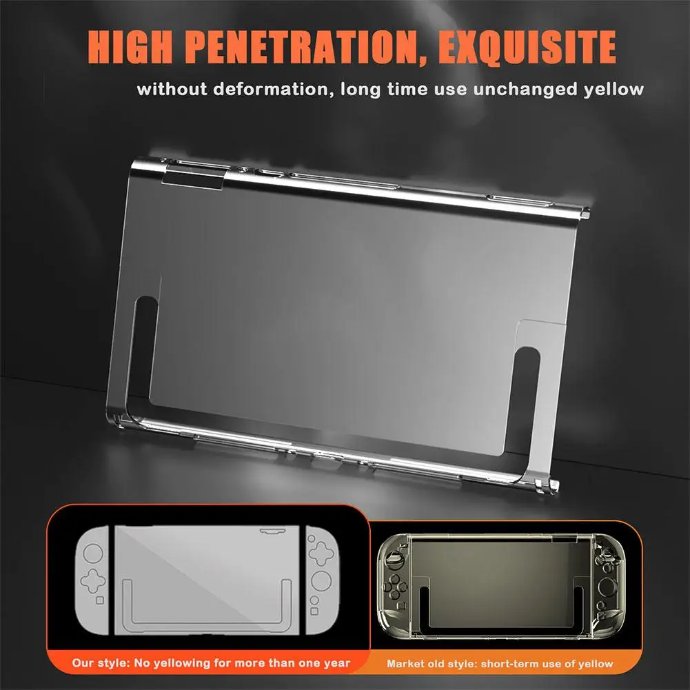 

Transparent TPU Case For Switch 2 Anti-fall Anti-Scratch Non-Slip Ultra-Clear Crystal Soft Protective Shell For NS2 Accesso T9L1