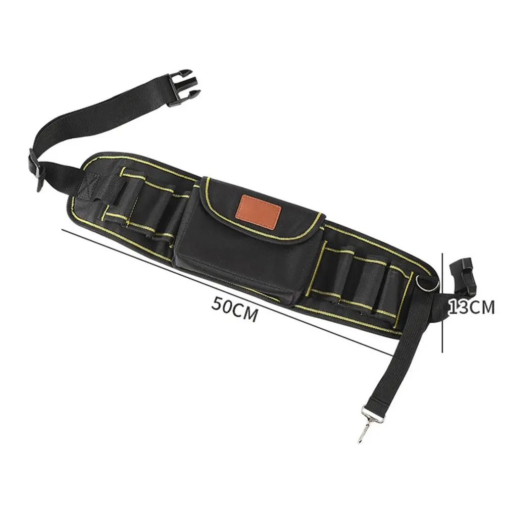 Multi-pocket Hardware Tool Kit Multi-functional Large Capacity Electrician's Tool Bag Sturdy Thicken Waist Pack Carpenter