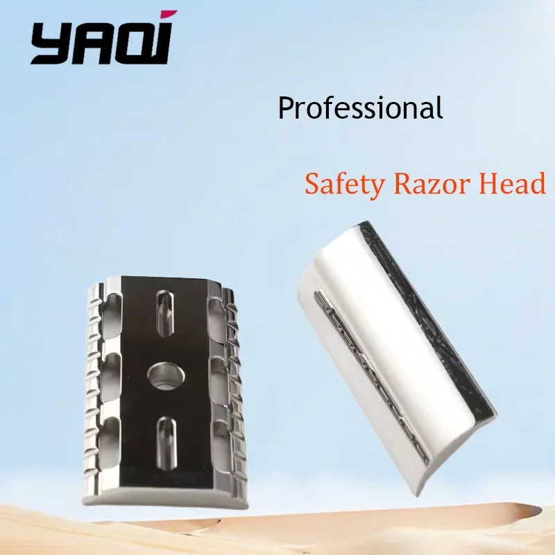 YAQI Thalia 316 Stainless Steel Polished Double Edge Wet Safety Razor Head, Zero Irritation Design Premium Men's Shaving tool
