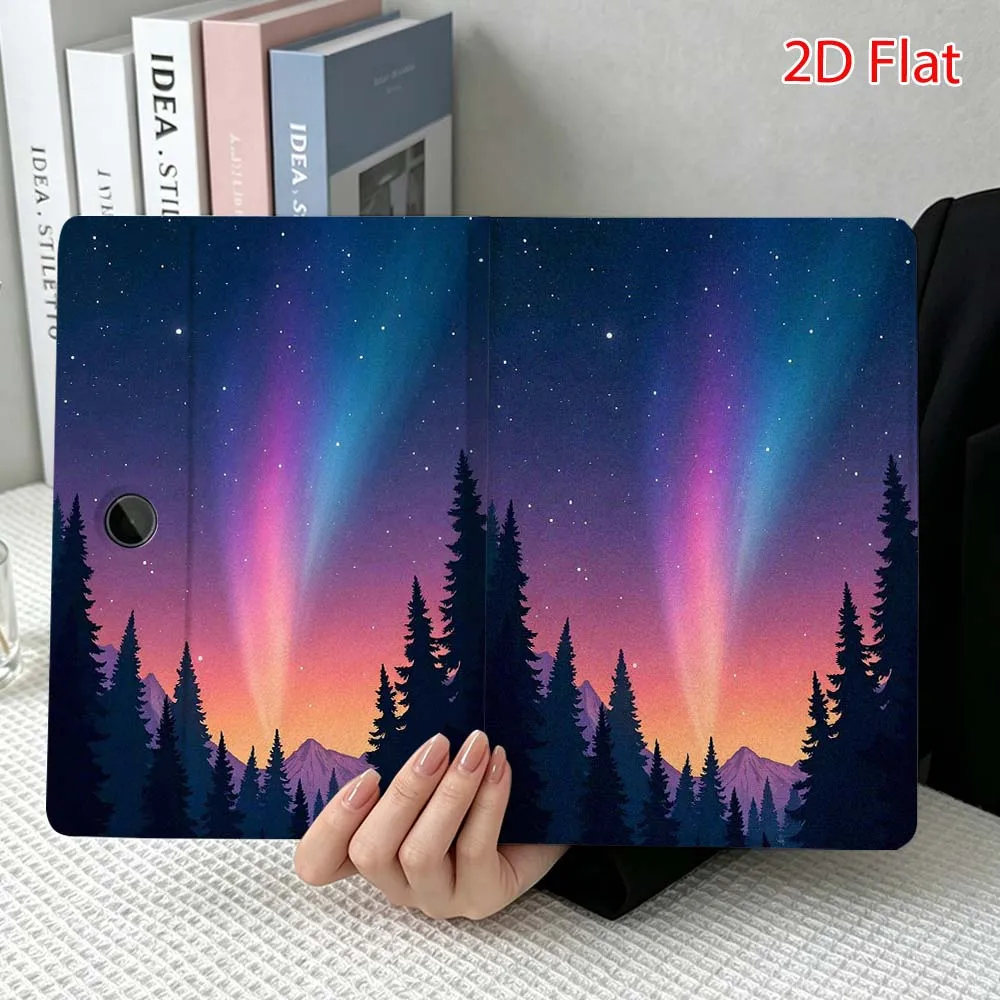 Fashion sky art pattern Soft For OPPO VIVO IQOO OnePlus Realme Pad 3 Pro 13 12.1 11.4 11 inch Pen Tray Tablet Case