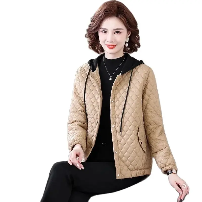 

2023 Winter New Down Cotton-Padded Clothes Fashion Joker Loose Hooded Jacket Embroidery Slim Short Keep Warm Female Coat