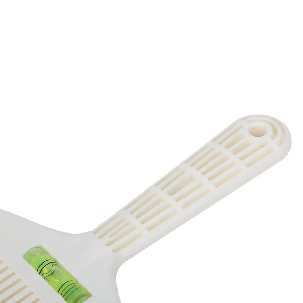 White Professional Flat Comb Ergonomic Design Plastic Barber Comb Adjustable Angle Accurate Water Leveling Hair Styling Comb