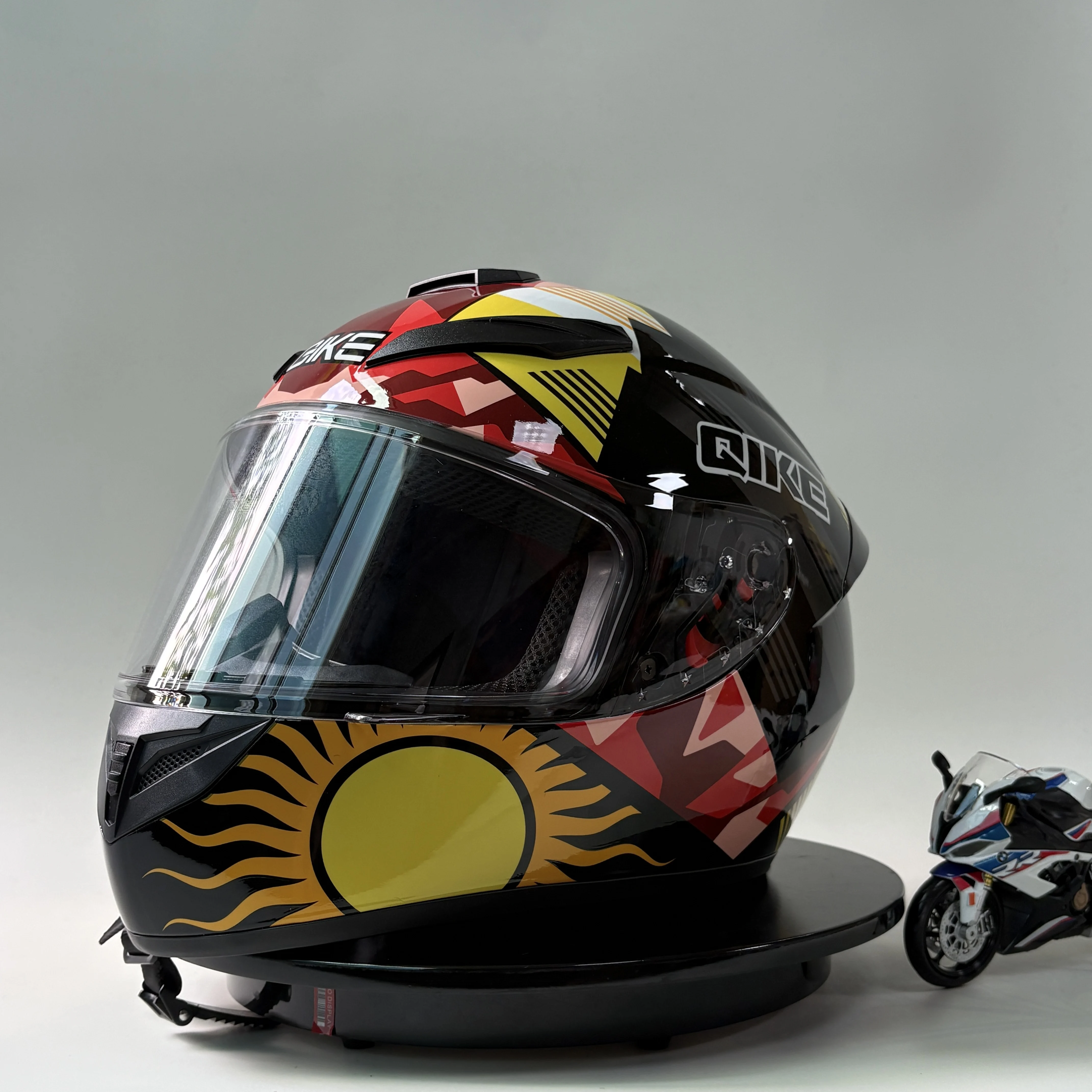 หมวกกันน็อคเต็มใบสำหรับรถจักรยานยนต์ DOT รุ่นชาย ขนาดใหญ่ ทรงหางยาว สไตล์เรโทร สำหรับขี่มอเตอร์ไซค์  ปกป้องศีรษะได้เต็มที่ ให้ความอบอุ่น