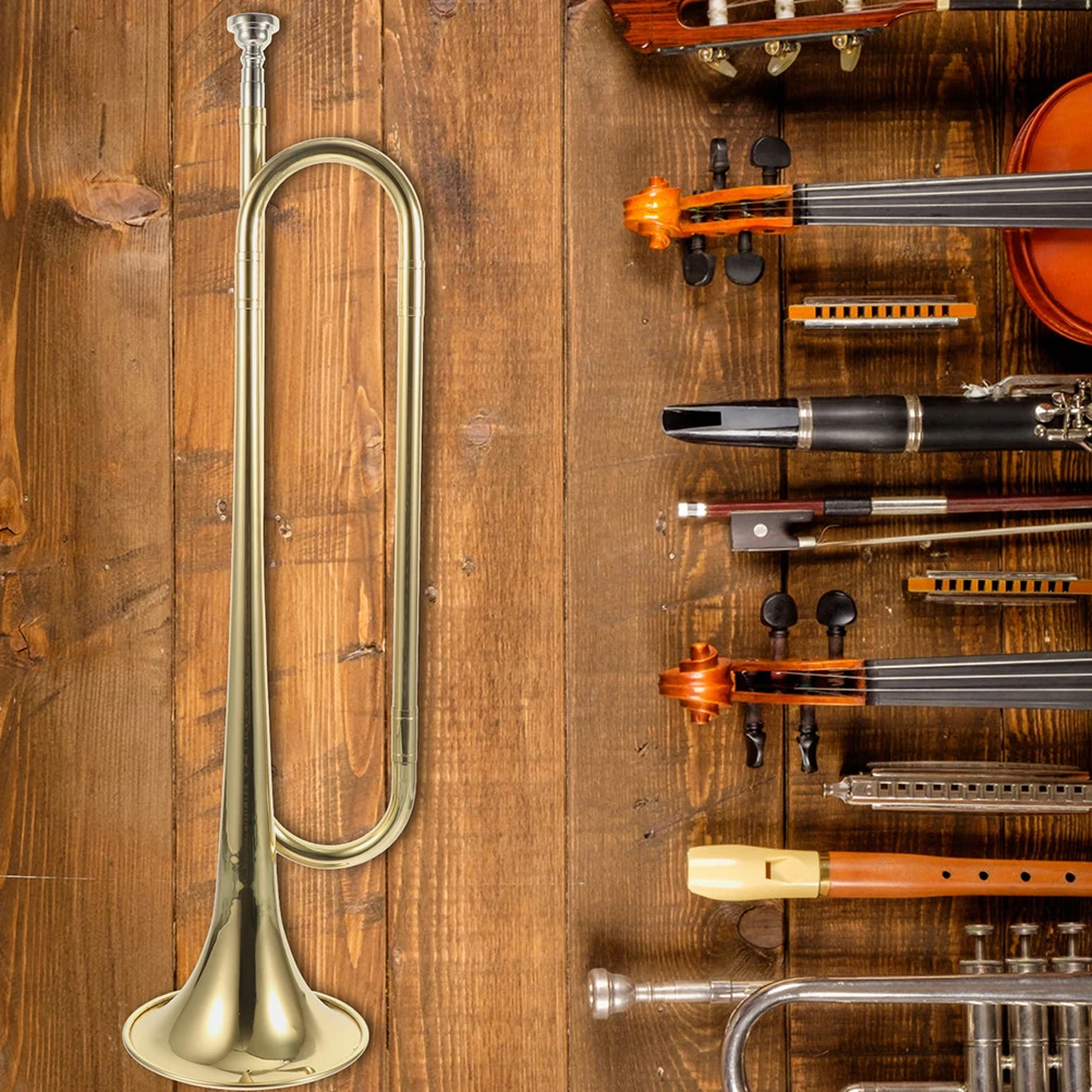 

Youth Student High Quality Metal Wind Instrument Cotton Educational Toy Wind Instrument Student Trumpet Toy Plaything