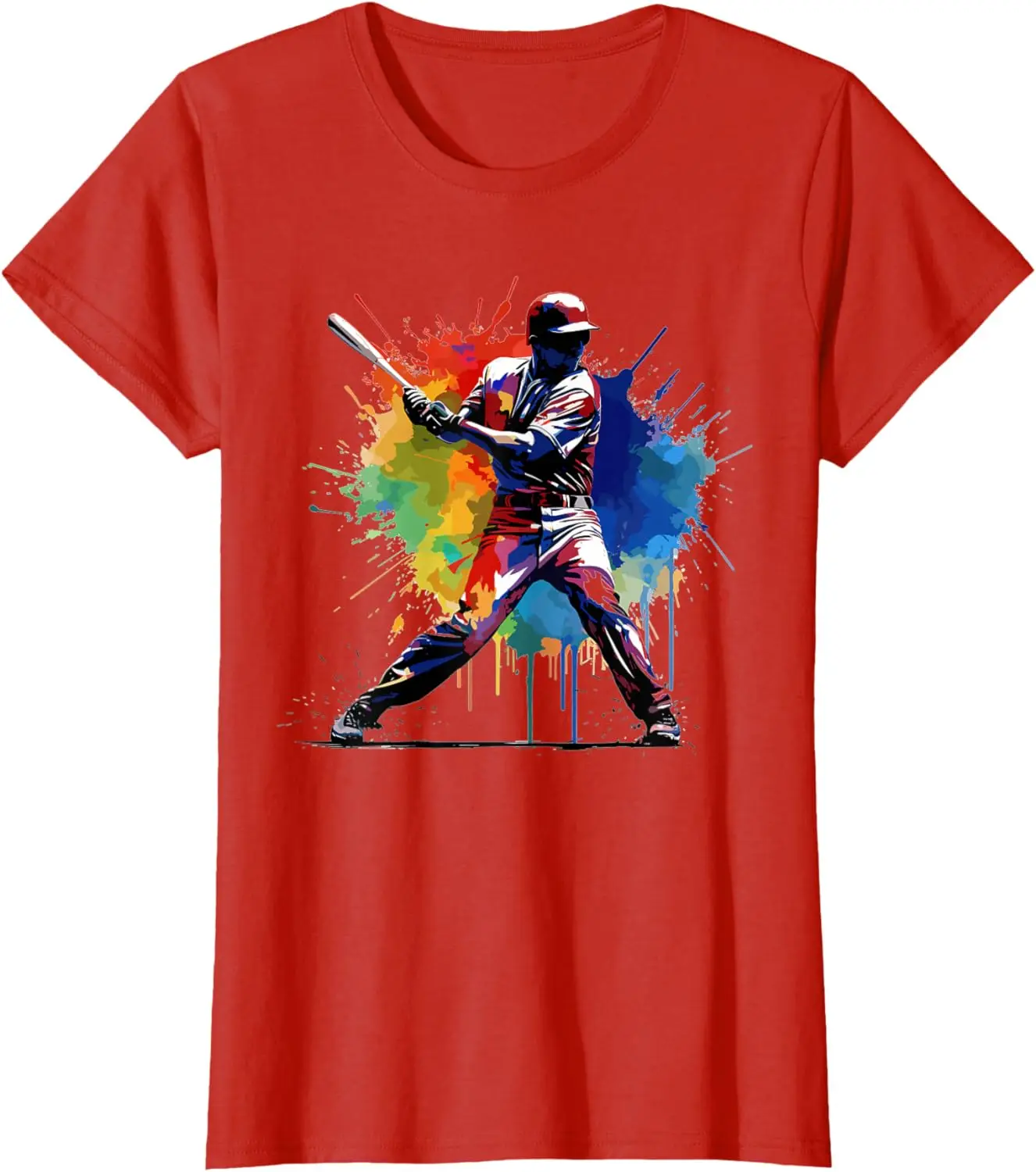 Baseball player Paint splash T-Shirt