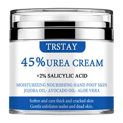 Urea Cream 45% Plus 2% Salicylic Acid, Callus Remover Foot Moisturizer Hand Foot Cream For Dry Cracked Feet from Toes to Heels E