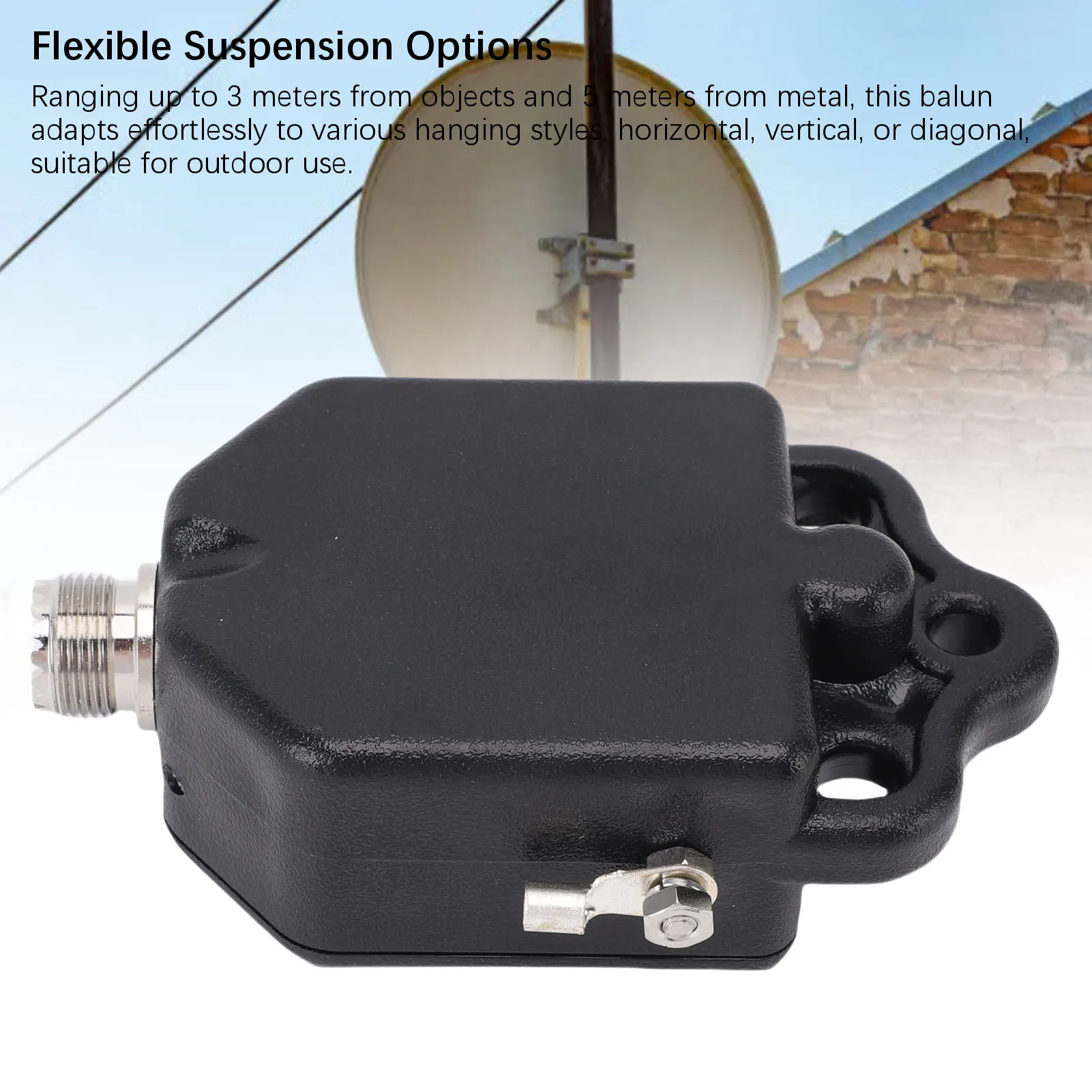 1:64 Balun صغير 4 نطاقات 8 نطاقات 1 إلى 30 ميجا هرتز 100 وات إلكترونيات استهلاكية Balun دعم لـ FT8 FM AM FSK 4 Band Mini Balun