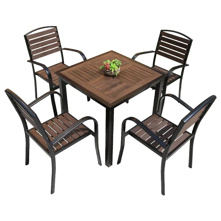 Outdoor furniture set for balcony garden chair waterproof 2022 table and chairs for coffee shop bar furniture