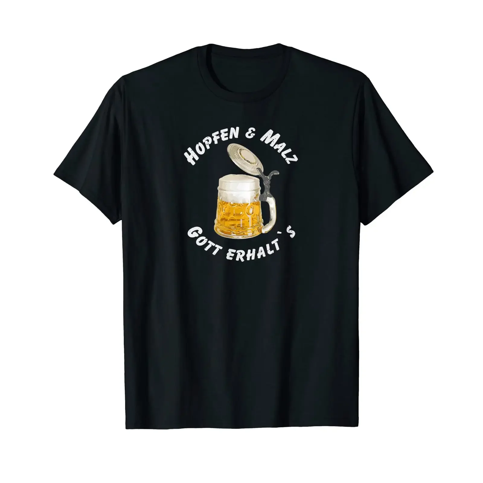 Beer Purity Law hops and malt God preserve gift T shirt vintage Washed Slightly Versatile Top For Everyday Wear homme fashion