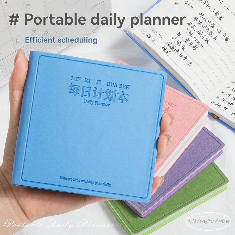 دفتر صغير صغير محمول المفكرة جيب اليومية الأسبوعية الجدول الدفتري دفتر التقويم مجلة جدول اللوازم المكتبية المدرسية