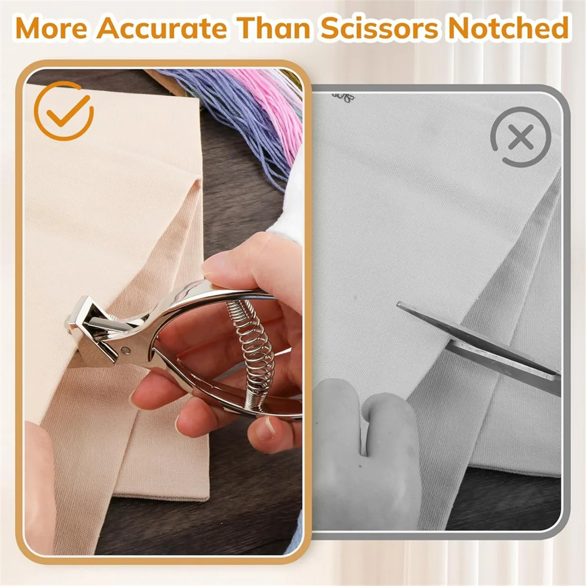 L33A_Pattern Notcher Tool كماشة نمط الخياطة النسيج للمقماش المهنية ثقب الناخس نوتشر اللكم كماشة، 3 مم