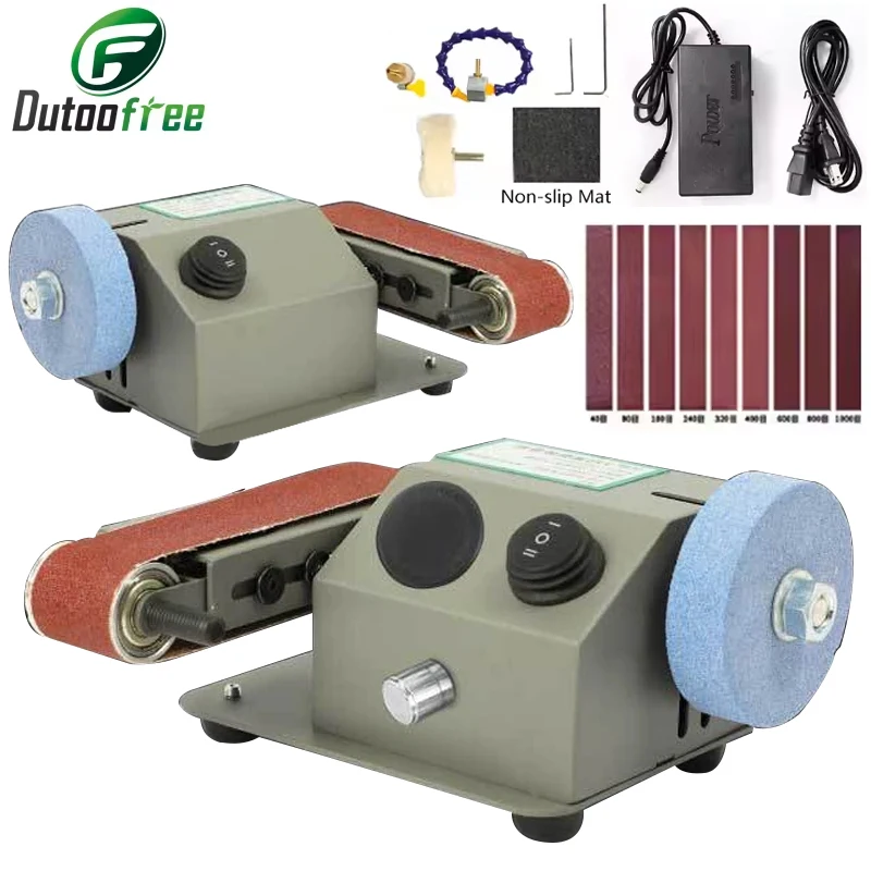 mini-ponceuse-a-bande-electrique-775-795-machine-de-poncage-polissage-et-meulage-vitesse-reglable-ensemble-d'outils-de-meulage-multifonction