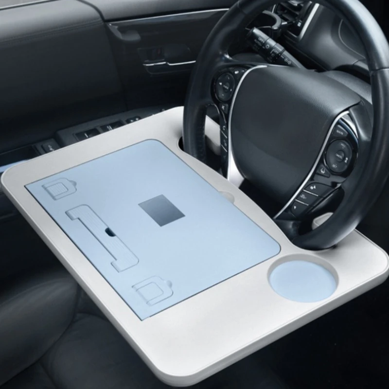 

Universal Car Steering Wheel Desk Tray Multi-functional Foldable Adjustable Seat Stand Table Trays Automobile Interior Accessory