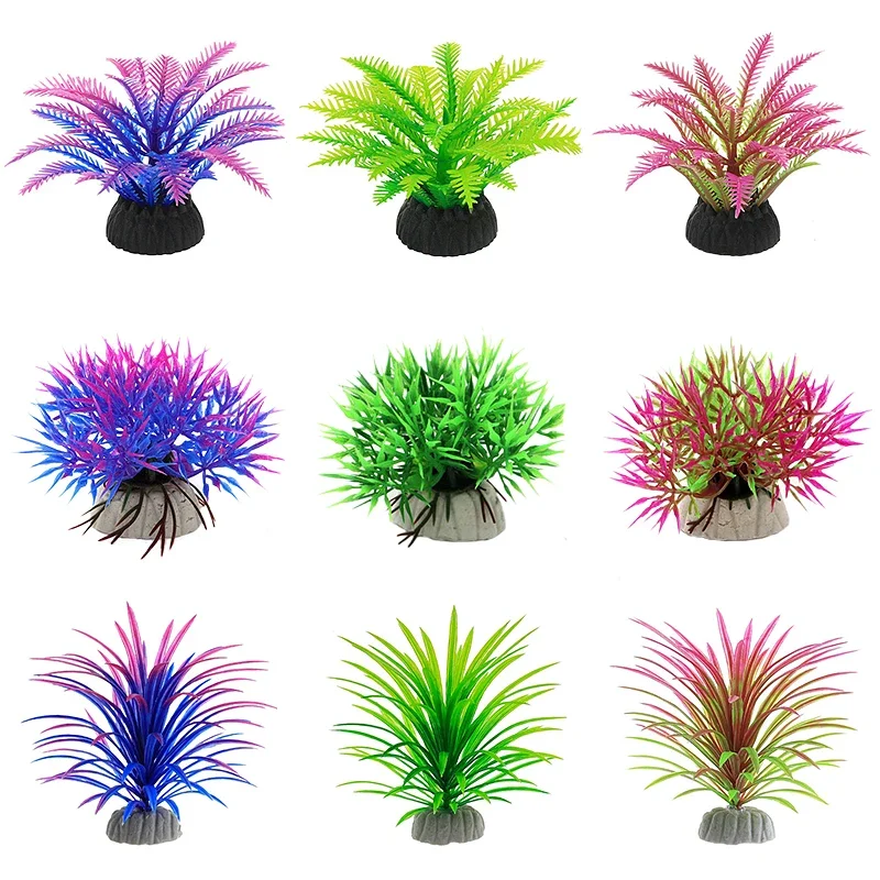 PVC Aquarium Decorative Simulation Artificial Leaves Plant Environmental Protection Materials Home Fish Tank Decor Accessories