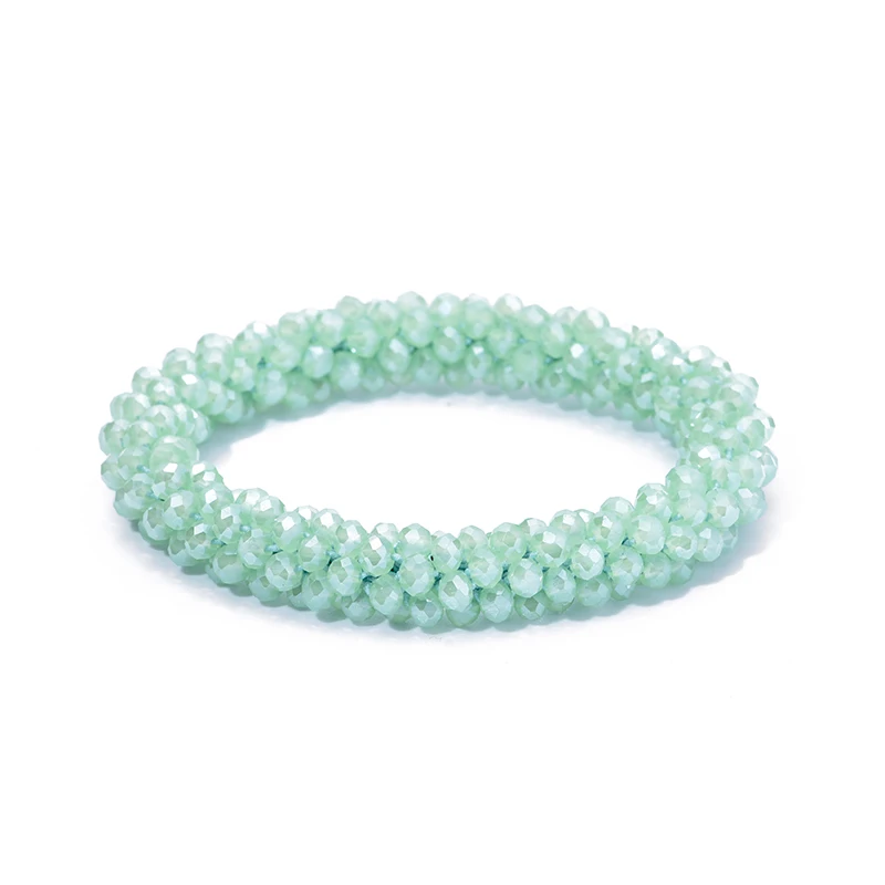 Boho Elastische Armbänder für Frauen, Vintage Stretch Bohemian Femme Haar-Accessoire, Kristallglasperlen-Armbänder, Party-Schmuck, Geschenk – Detail 25
