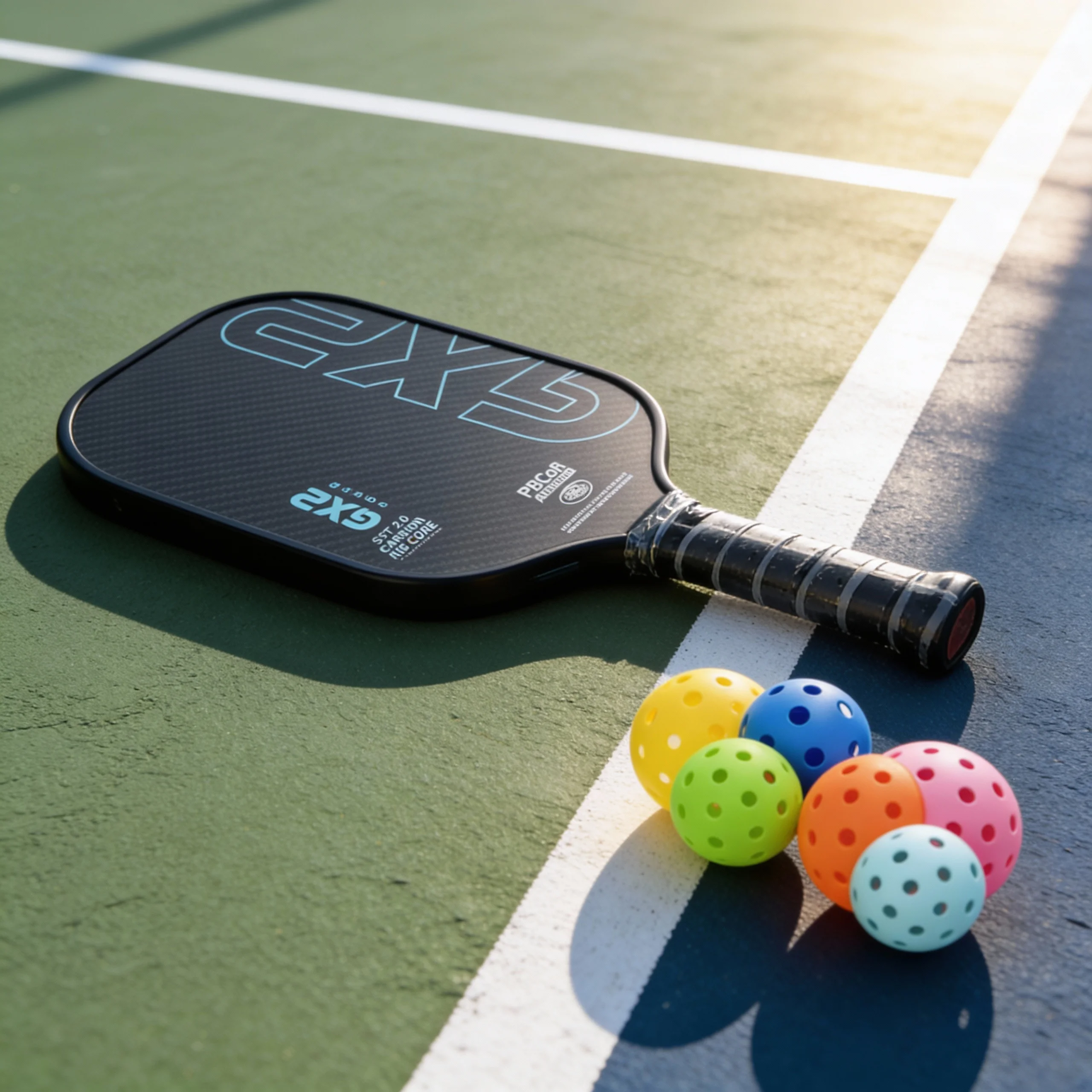 

3K Carbon Fiber Pickleball Paddle, Portable Training Carbon Fiber Pickleball Paddle