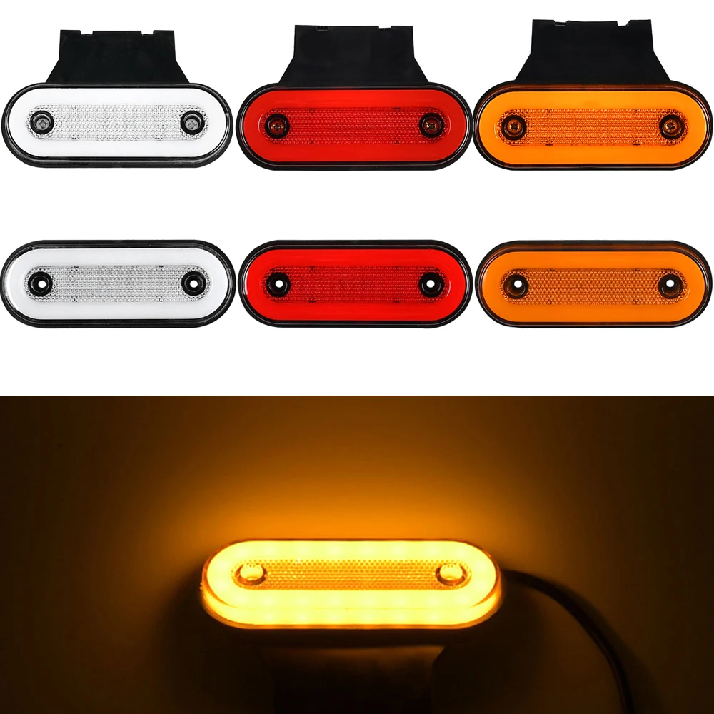 12V LED Side Marker Light 24V Led Truck Lamp Tail Light Trailer Tractor Lorry Warning Parking Lamp Car Accessories