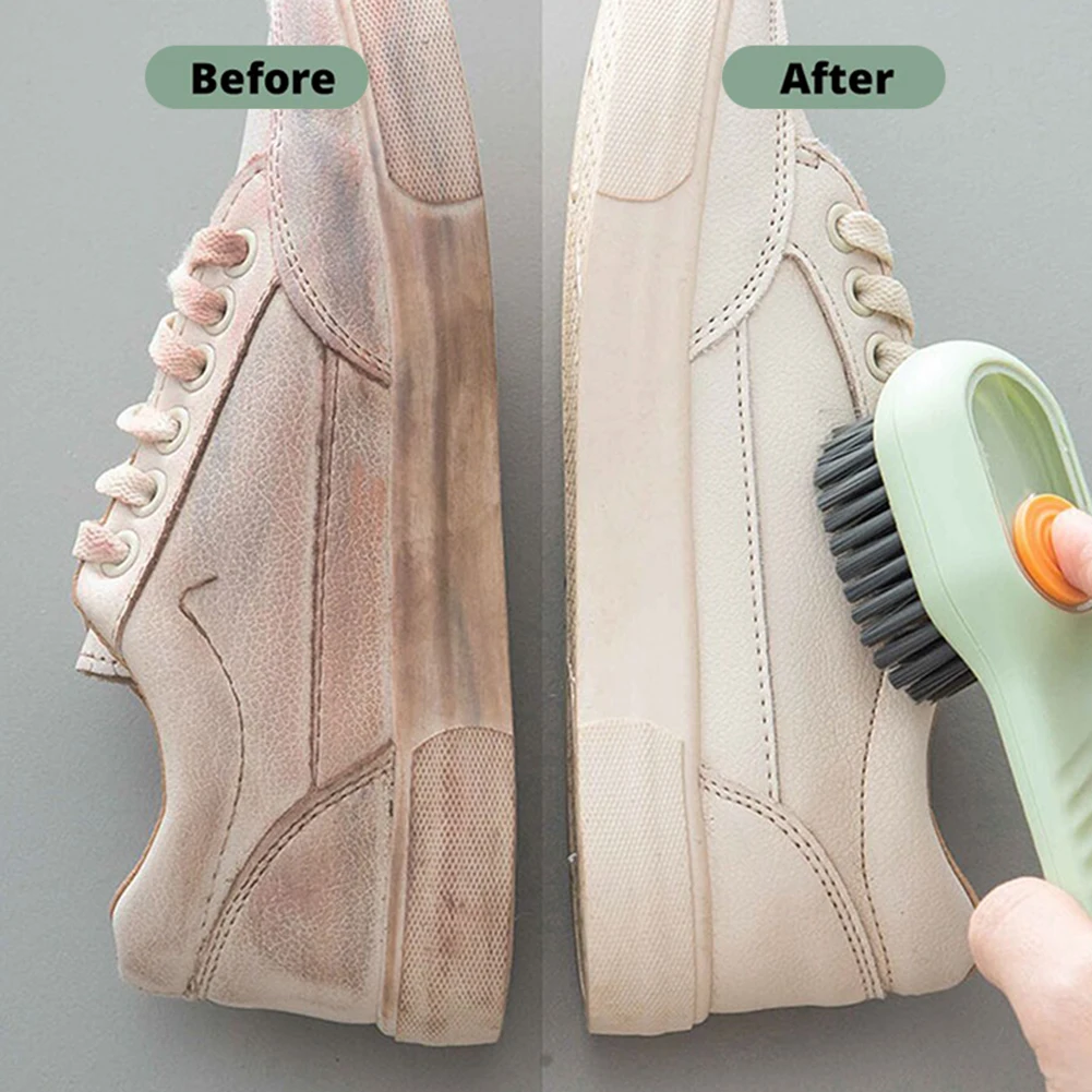 Multifunctional Liquid-Added Shoe Brush Easy Storage Shoes Cleaning Brush For Sneaker Shoes Multifunctional Cleaning Brush