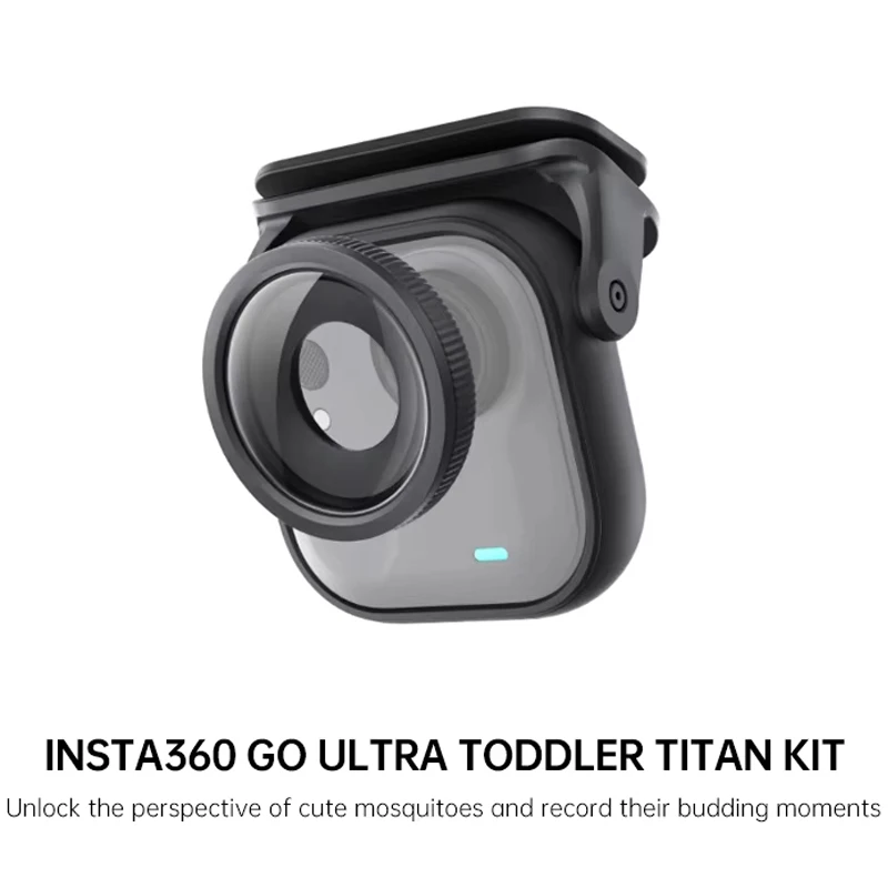 insta360-go-ウルトラカメラ用幼児用タイタンハットクリップフレームキット、マイクロレンズマウント付き