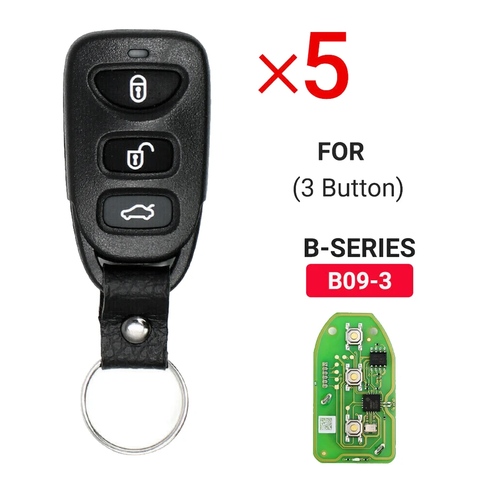 KEYDIY B09-3 Universal 3 Button B-Series KD Remote Control Car Key for KD900 KD900+ URG200 KD-X2 Mini for Hyundai Kia