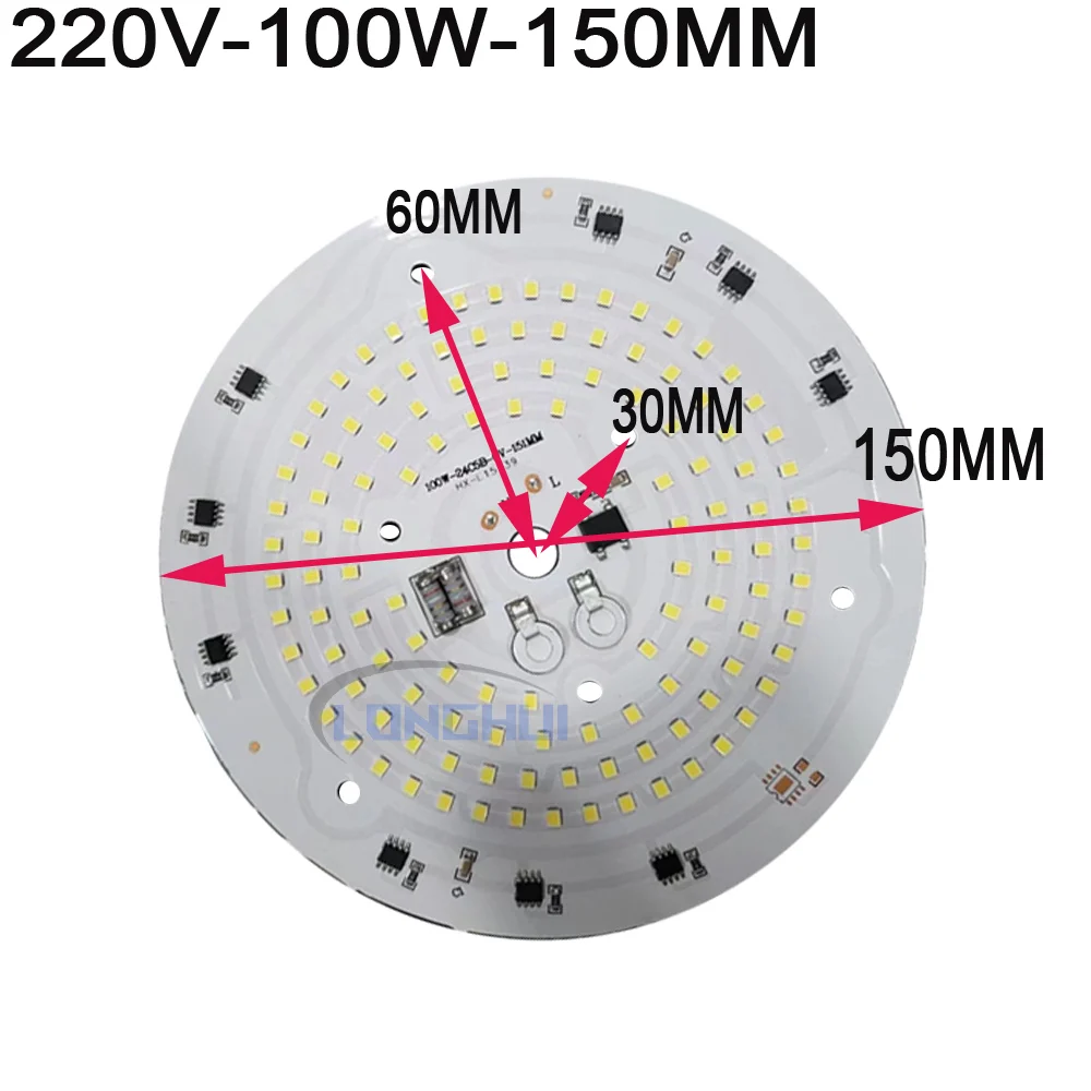 لوحة إضاءة LED سلكية عالية الطاقة 220 فولت، تستخدم لأضواء الفناء الخارجية في مواقع البناء والحدائق والمربعات وورش العمل وما إلى ذلك #2