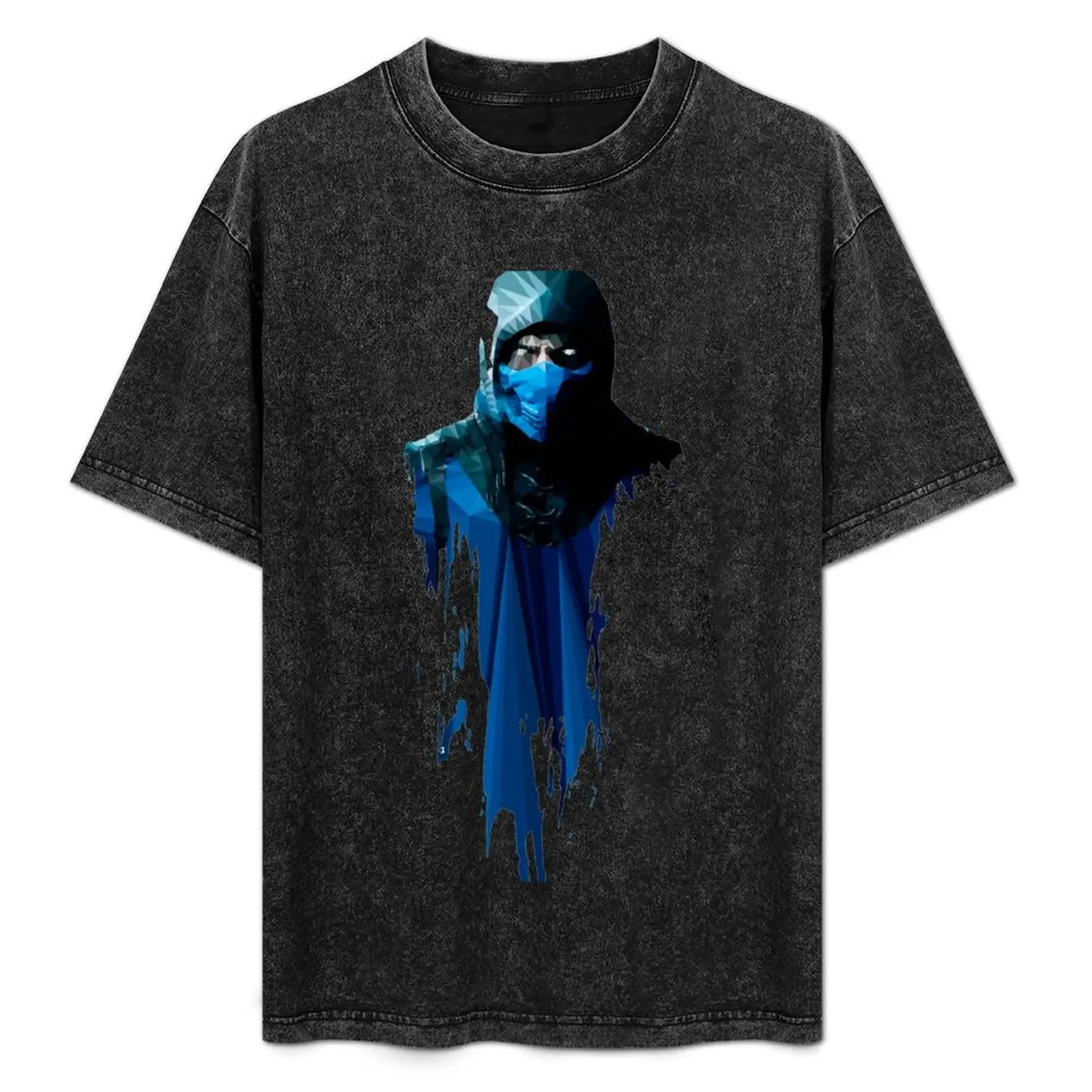 

Mortal Kombat Sub Zero Dripping Ice T-Shirt vintage graphic tee summer top T-shirts man Louboutins shirts men