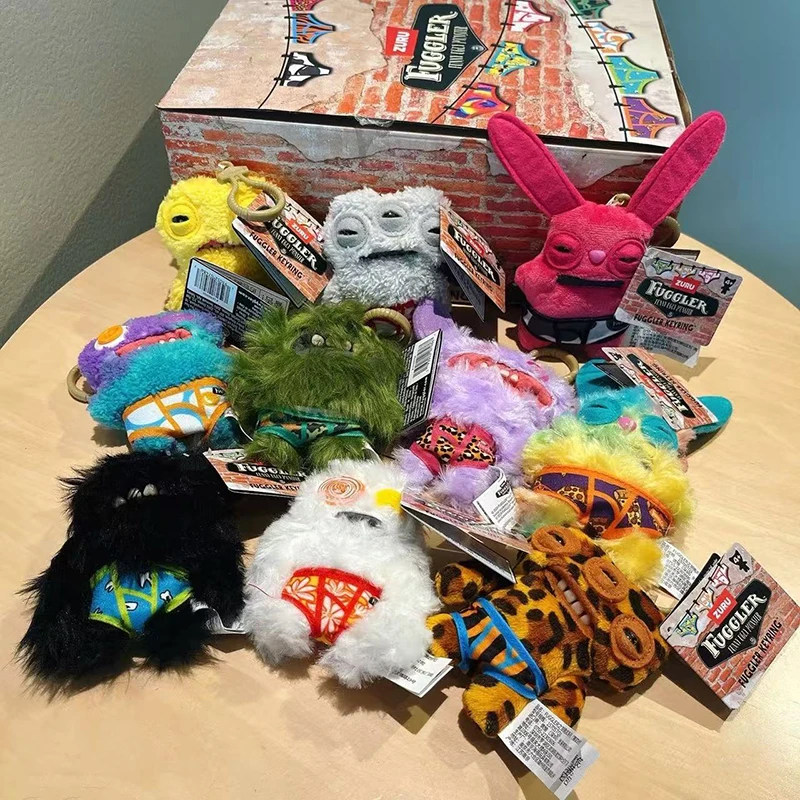 Fuggler Ugly Monsters - Llaveros de Peluche de 5 Pulgadas, Divertidos Monstruos con Dientes Feos, Muñecos de Peluche Suaves, Colgantes para Bolsos, Regalo Coleccionable para Niños